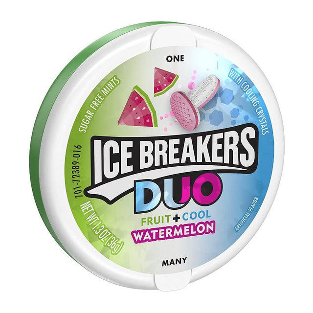 Ice Breakers DUO Mints, Watermelon - Pack of 8 (5871921332380)