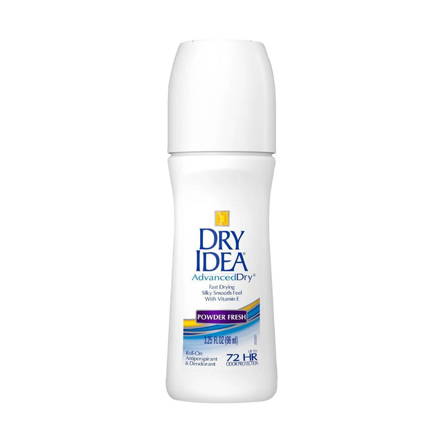 Dry Idea - Antiperspirant Deodorant Roll On - Powder Fresh - 3.25 Oz - 12 Pack