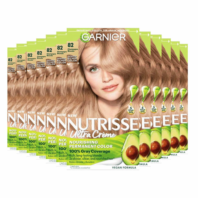 Garnier Nutrisse Nourishing Color Creme -  Champagne Blonde (82) - 12 Pack