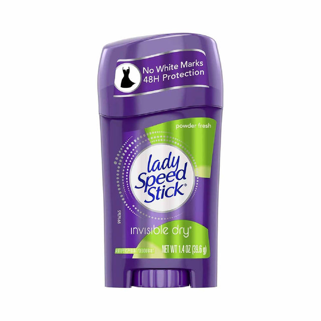 Lady Speed Stick Invisible Dry Antiperspirant & Deodorant, Powder Fresh  1.4 oz - 12 Pack