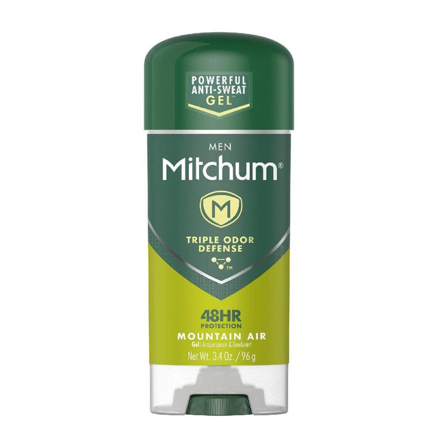 Mitchum Anti-Perspirant & Deodorant Clear Gel, Mountain Air -  3.4oz.- 12 Pack