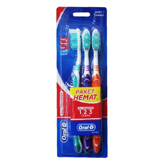 Oral-B - All Rounder Toothbrush, Soft Bristles, 3 Pack - 96 Pack