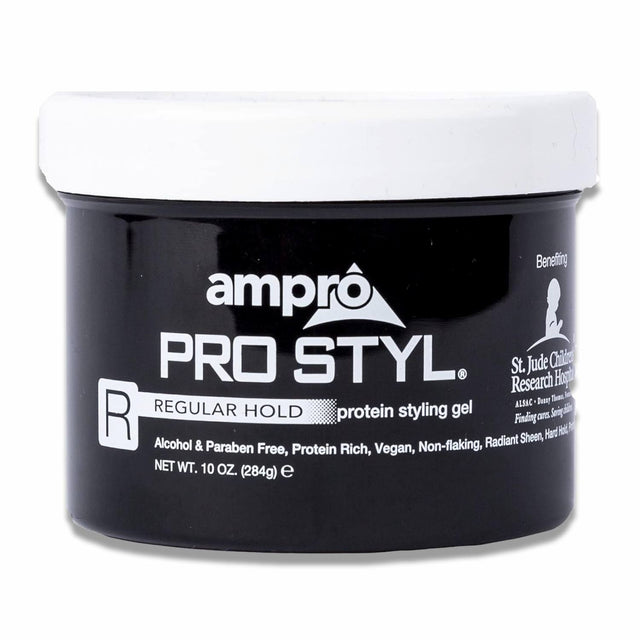 Ampro - Pro Style, Protein Hair Styling Gel - 10 Oz - 6 Pack