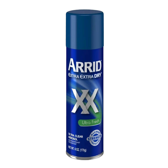 ARRID XX Ultra Clear Anti-Perspirant Deodorant Spray, Ultra Fresh 6 oz - 12 Pack