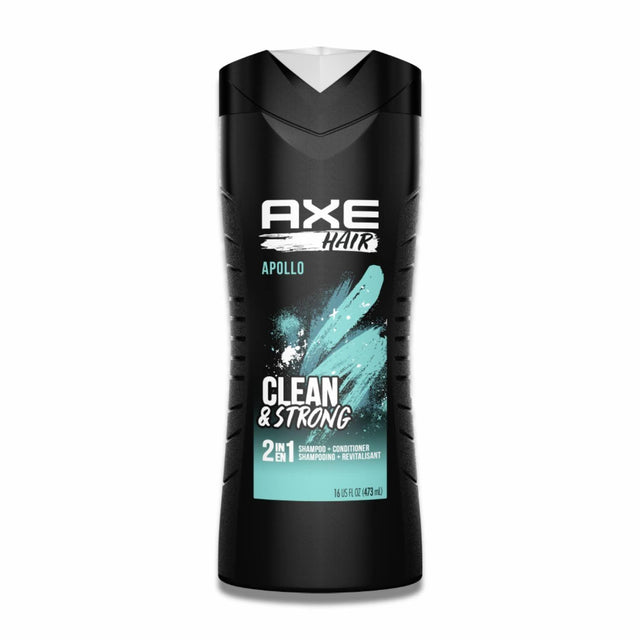 Axe - Hair Clean & Strong, 2 In 1 Shampoo + Conditioner, Apollo - 16 Oz - 4 Pack