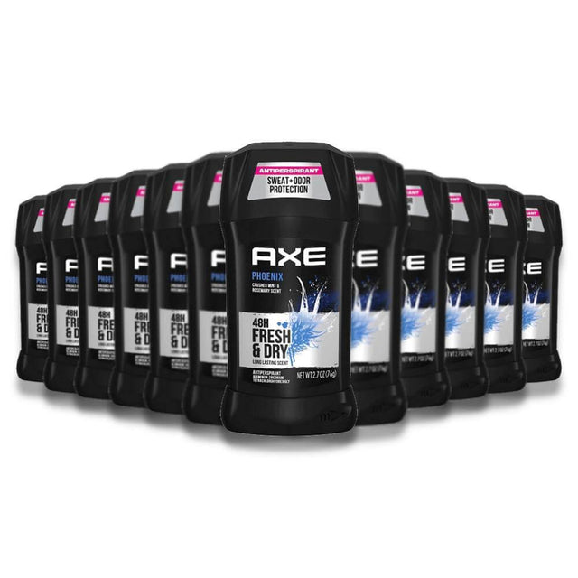 Axe Deodorant, Invisible Solid, Phoenix, Bulk - 12 Pack, 2.7 Oz Each ($3.18/Ea) (7032864669852)