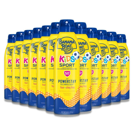 Banana Boat Kids Sport Sunscreen Spray SPF 50 - 6 Oz - 12 PackBanana Boat Kids Sport Sunscreen Spray SPF 50 - 6 Oz - 12 Pack Contarmarket