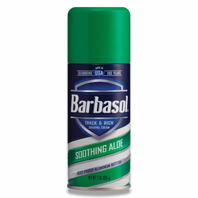 Barbasol Thick & Rich Shaving Cream Soothing Aloe 7 Oz 6 Pack Contarmarket