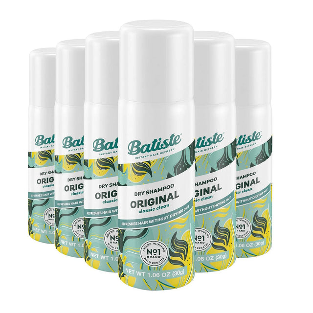 Batiste Dry Shampoo Original 1.06 oz  - 6 Pack - Travel Size -