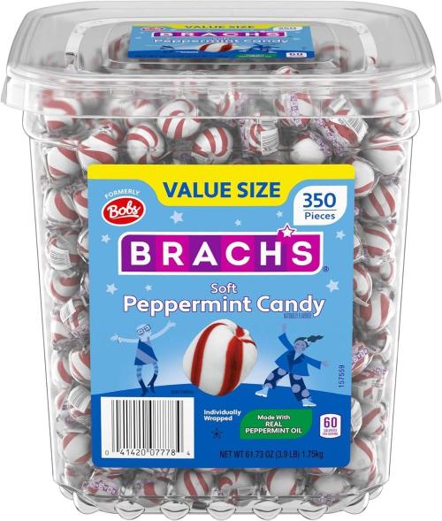 Bobs - Sweet Stripes Soft Peppermints - 61.73 Oz - 350 pcs