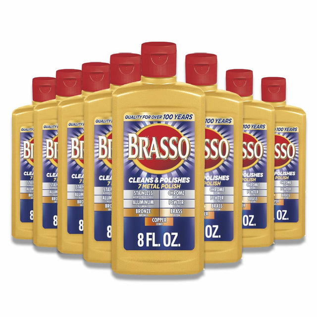 Brasso - Multipurpose Metal Polish - 8 Oz - 8 Pack