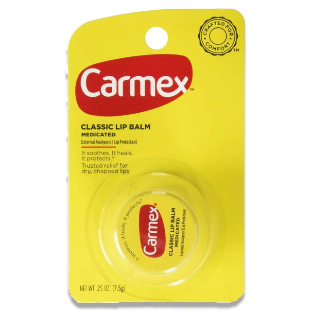 Carmex Classic Lip Balm Medicated - 0.25 Oz - 12 Pack Contarmarket