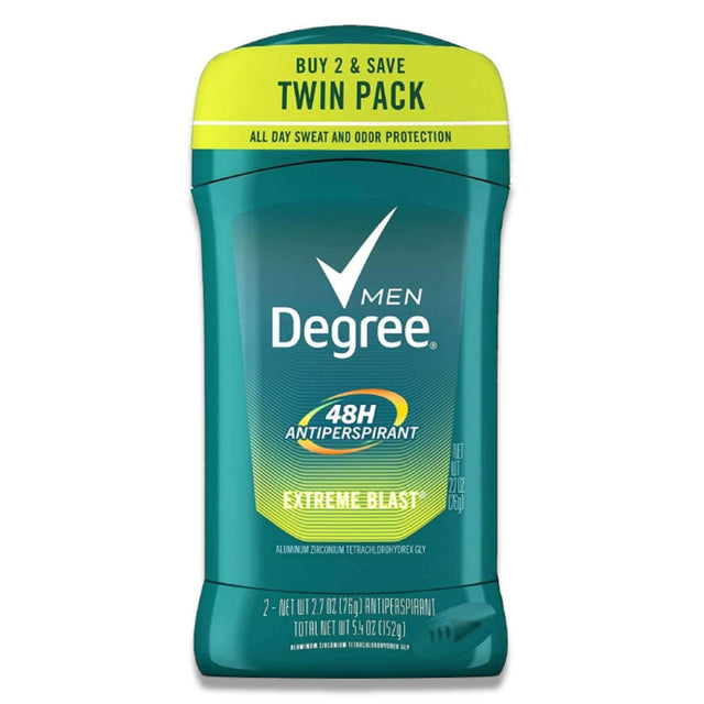 Degree Men Anti-Perspirant - Extreme Blast, 2.7 Oz - 6 Pack (Twin Pack) Contarmarket