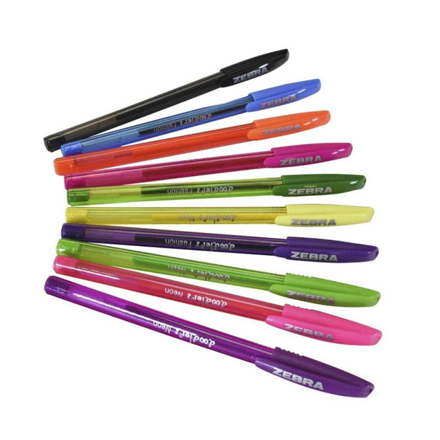 Zebra Pen Doodler'z Gel Stick Pen Set assorted  colors 10 ct - 12 Pack