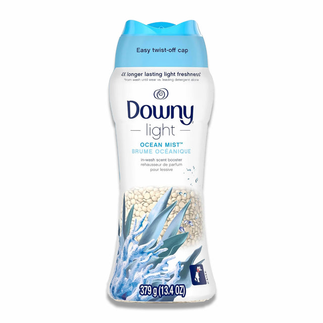 Downy - Light Laundry Scent Booster Beads for Washer, Ocean Mist - 13.4 Oz - 4 Pack