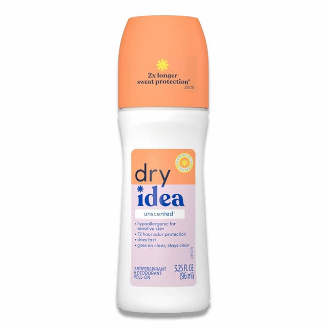 Dry Idea - Anti-Perspirant and Deodorant, Unscented - 3.25 Oz - 12 Pack