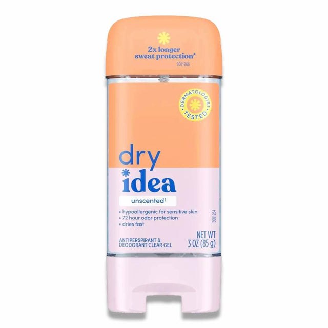 Dry Idea Antiperspirant & Deodorant Unscented Hypo-Allergenic 3 oz- 12 Pack