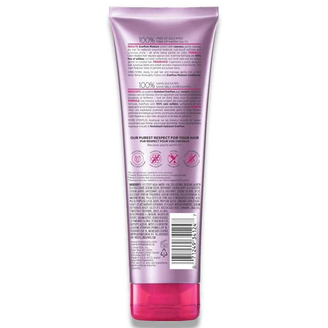 L'Oreal EverPure Moisture Shampoo, Rosemary Oil - 8.5 oz - 6 Pack Contarmarket