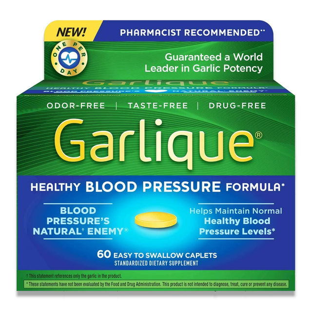 Garlique Healthy Blood Pressure Formula Tablets 60 Ct 24 Pack Contarmarket