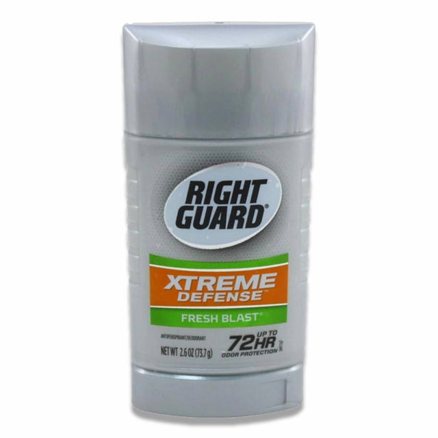 Right Guard - Xtreme Defense, Antiperspirant Deodorant, Solid Stick, Fresh Blast - 2.6 oz - 12 Pack