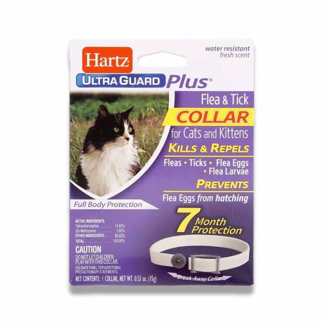 Hartz UltraGuard Plus Flea & Tick Collar for Cats & Kittens 1 Ct 12 Pack Contarmarket