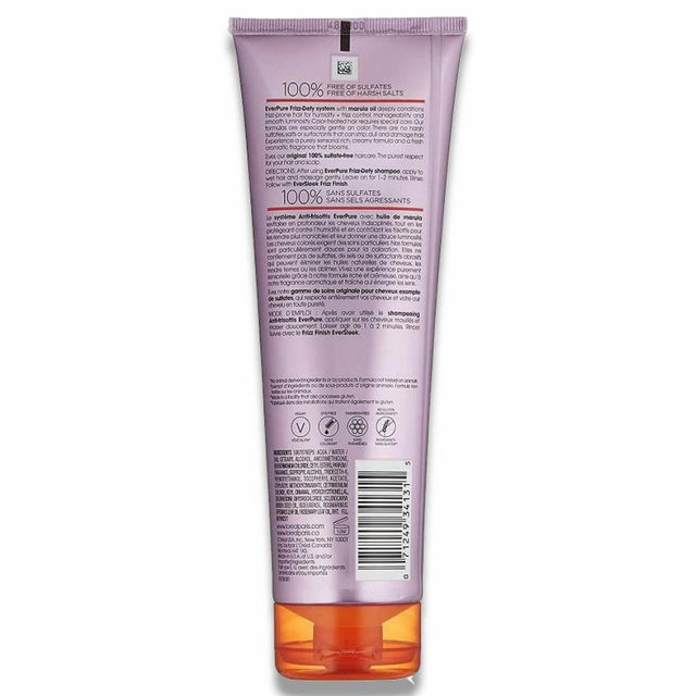 L'Oreal EverPure Sulfate Free Frizz Defy Conditioner, With Marula Oil - 8.5 oz - 6 Pack Contarmarket