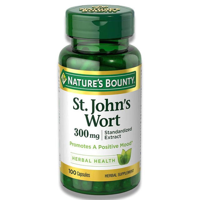 Nature's Bounty St. John's Wort Hypericin 300mg - 100 Capsules - 12 Pack Contarmarket