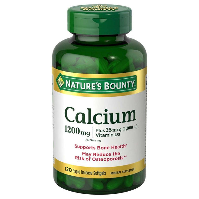 Nature's Bounty Calcium 1200 mg - 120 Softgels - 12 Pack