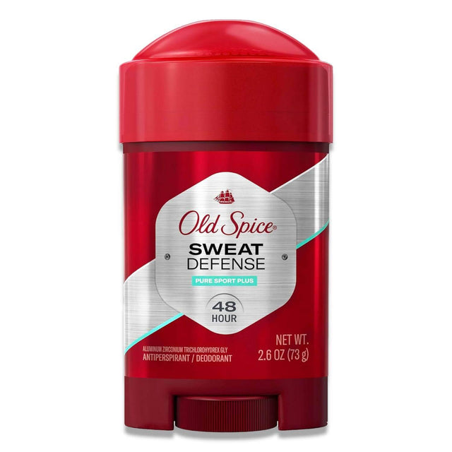 Old Spice Sweat Defense Antiperspirant Deodorant Soft Solid Pure Sport Plus 2.6 Oz 12 Pack Contarmarket