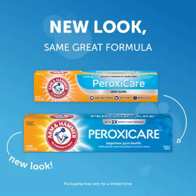 Arm & Hammer Peroxicare Tartar Control Toothpaste Baking Soda & Peroxide, Fresh Mint 6 Oz - 12 Pack