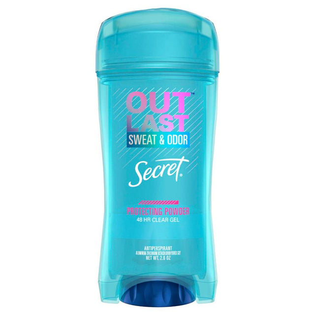 Secret Deodorant Gel Outlast Protecting Powder, Bulk - 2.6 Oz - 12 Pack ($3.50/Ea) (6847521030300)