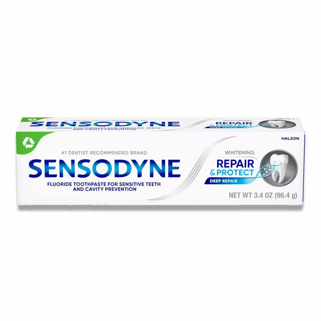 Sensodyne - Repair and Protect Teeth Whitening Sensitive Toothpaste - 3.4 Oz - 12 Pack