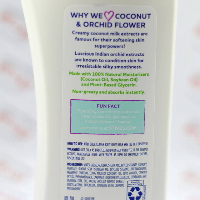 St. Ives - Softening Body Lotion Coconut & Orchid Extract - 21 Oz - 4 Pack