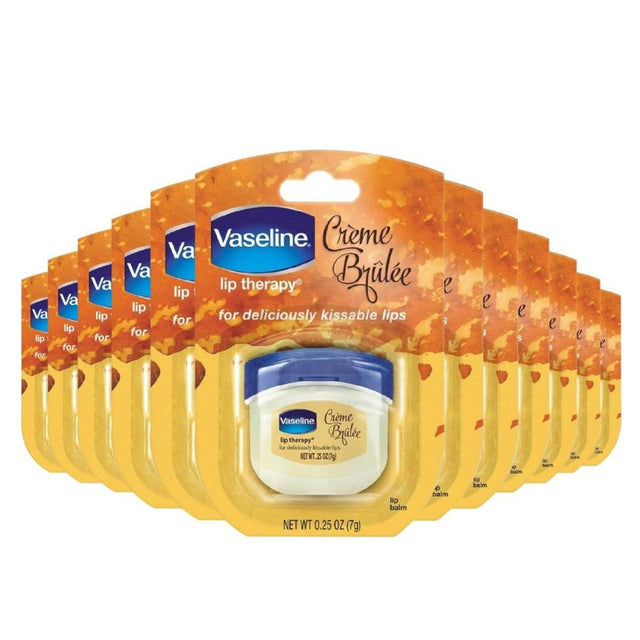 Vaseline Lip Therapy Creme Brulee Lip Balm 0.25 oz -32 Pack - Travel Size