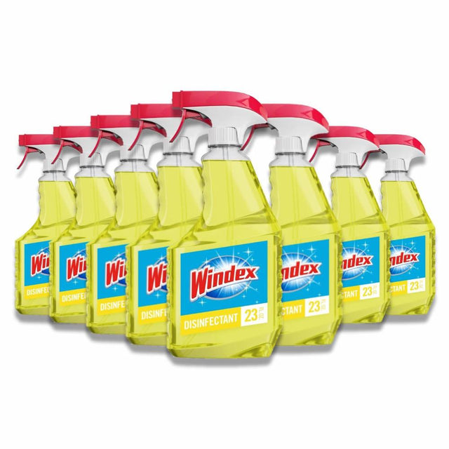 Windex - Disinfectant Cleaner Multi-Surface Citrus Fresh Spray Bottle - 23 Oz - 8 Pack